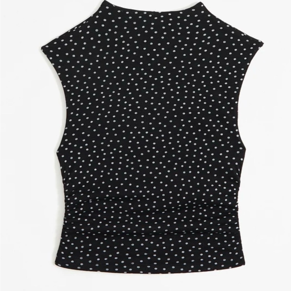 Abercrombie & Fitch Black Polka Dot Top